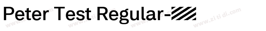 Peter Test Regular字体转换